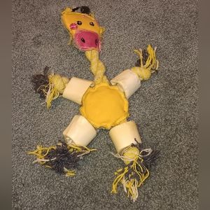 Dog Toy Chew Giraffe Pattern 4 Bones on Arms & Legs. Chew for hours! 🐶🐕